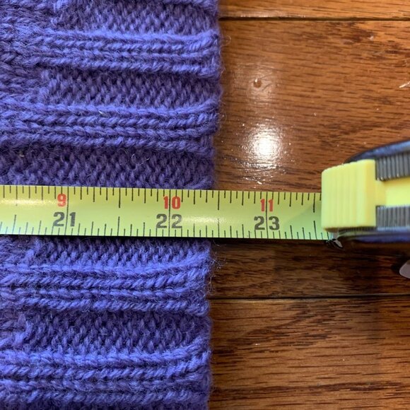 Brooks Brothers Cable Knit Shetland Wool Vintage Sweater Size Medium Purple - Picture 12 of 16